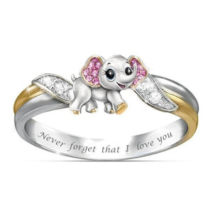 欧美时尚戒指~小动物戒指 时尚女士大象戒指可爱动物饰品戒指礼物