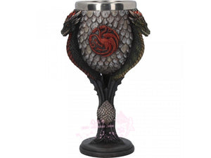 *进口中世纪酒杯 进口权利的游戏 House Targaryen高脚杯17.5cm