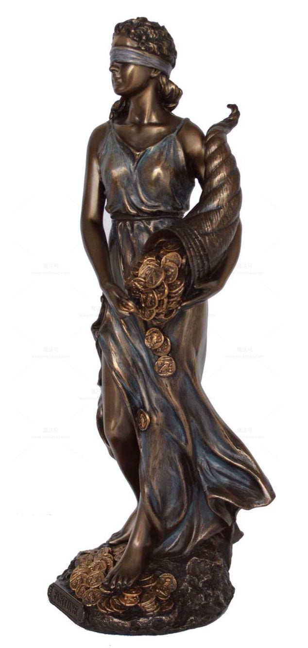 进口Tyche堤喀造像-幸运女神-冷铸青铜树脂32cm手工定制– fhsjp