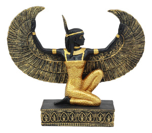 能量雕像系列~*进口埃布罗斯埃及跪女神玛特雕像