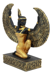 能量雕像系列~*进口埃布罗斯埃及跪女神玛特雕像