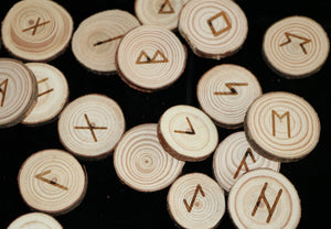 自然红木卢恩符文占道具北欧如尼卢恩魔法