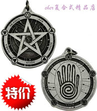 將圖片載入圖庫檢視器 五芒星魔法牌 护身符 Protection Pectoral Talisman Silver
