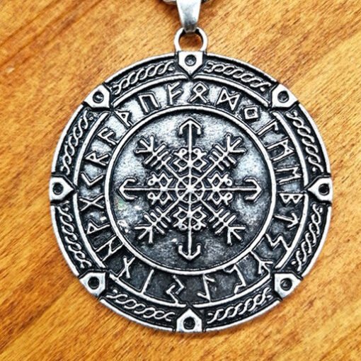 维京魔法收藏~复古雪花符文项链 维京卢恩字母饰品：圖片 5