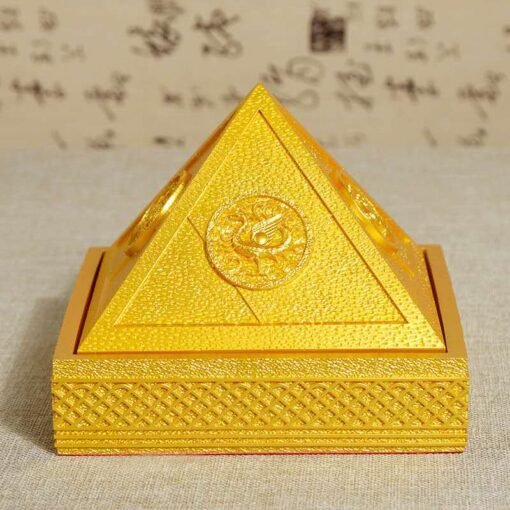 能量金字塔发生器风水镇宅转运许愿塔深海矿石金可搭寻龙尺摆件：圖片 15