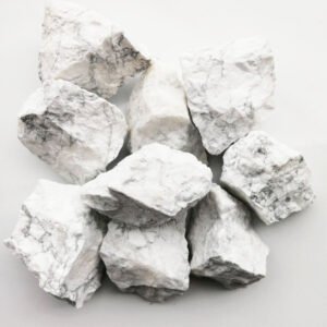 能量晶石收藏~天然白松石原石 水晶原矿石工艺品雕刻料大块原石