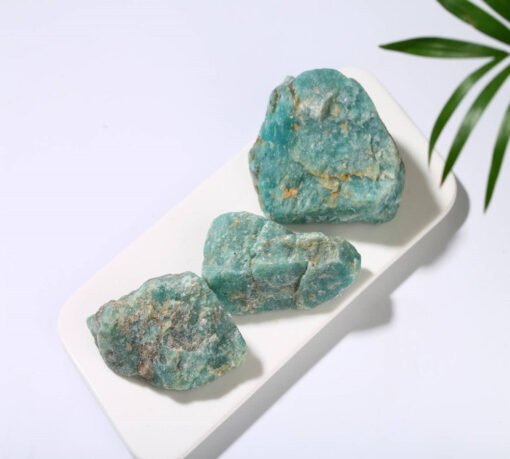 能量晶石收藏~天然天河石原石 原矿物标本3-8厘米原石雕刻料：圖片 4