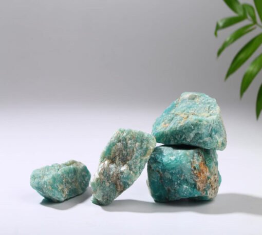 能量晶石收藏~天然天河石原石 原矿物标本3-8厘米原石雕刻料：圖片 2