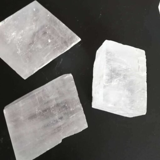 能量晶石收藏~天然白色方解石光学晶体 原矿物标本透明白色晶体原石