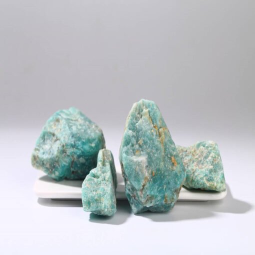 能量晶石收藏~天然天河石原石 原矿物标本3-8厘米原石雕刻料