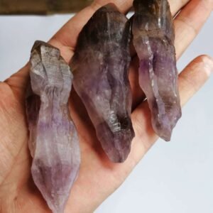 能量晶石收藏~天然极光23水晶原石 矿物标本骨干长牙原石吊坠 雕刻料