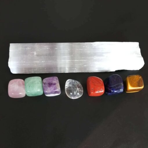 能量晶石收藏~天然透石膏棒 水晶瑜伽七脉轮碎碎石 石膏板：圖片 2