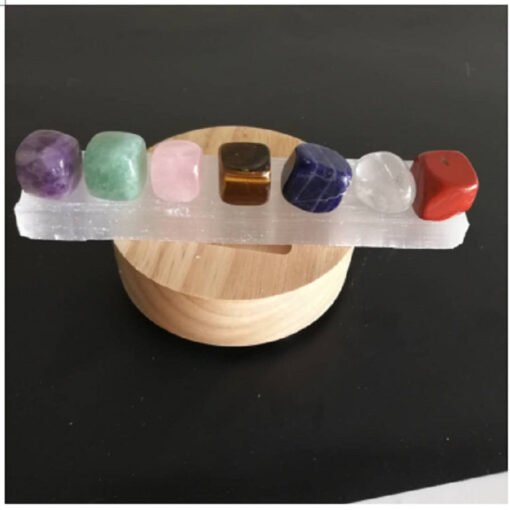 能量晶石收藏~天然透石膏棒 水晶瑜伽七脉轮碎碎石 石膏板：圖片 5