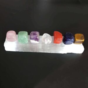 能量晶石收藏~天然透石膏棒 水晶瑜伽七脉轮碎碎石 石膏板
