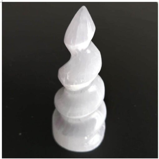能量晶石收藏~天然透石膏螺旋塔 石膏螺旋柱居家装饰摆件：圖片 5