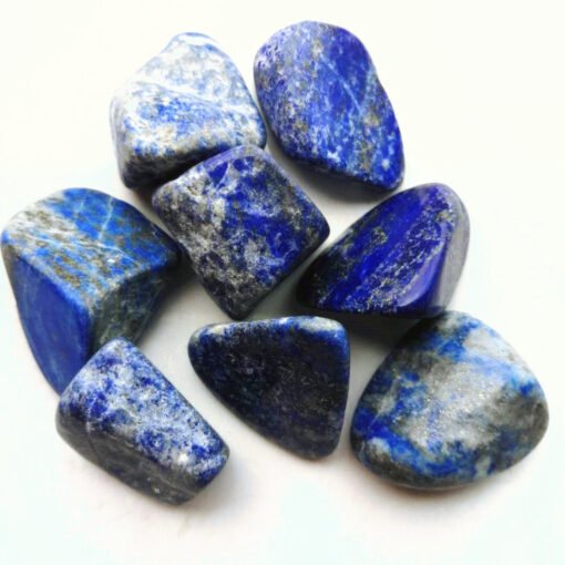 能量晶石收藏~天然青金石打磨大颗粒 水晶碎石 鱼缸花盆装饰脉轮石：圖片 3
