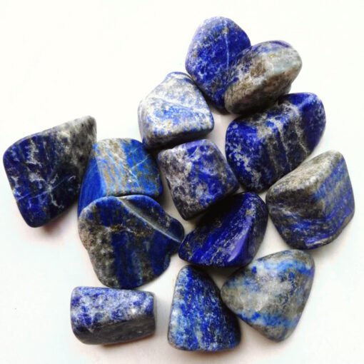 能量晶石收藏~天然青金石打磨大颗粒 水晶碎石 鱼缸花盆装饰脉轮石