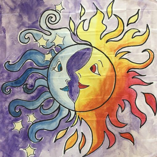 能量塔罗布~魔法仪式布 祭坛布 挂毯  塔罗布 浴巾 瑜伽垫 沙滩巾 毯子 桌布：圖片 12