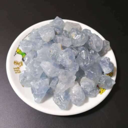 能量晶石收藏~天然原石天青石碎石 矿物标本 各种饰品雕刻料：圖片 4