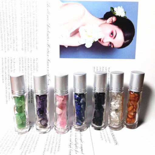 能量晶石收藏~天然半宝石走珠瓶 化妆品精油瓶 10种 碎石礼品：圖片 6
