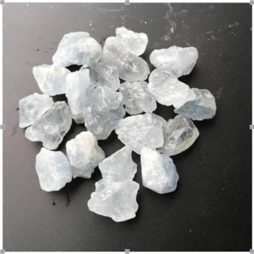 能量晶石收藏~天然原石天青石碎石 矿物标本 各种饰品雕刻料：圖片 5