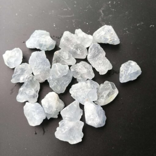 能量晶石收藏~天然原石天青石碎石 矿物标本 各种饰品雕刻料：圖片 2