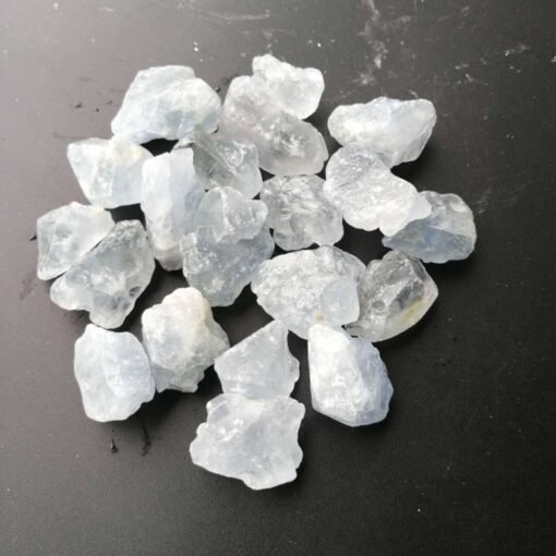 能量晶石收藏~天然原石天青石碎石 矿物标本 各种饰品雕刻料：圖片 3