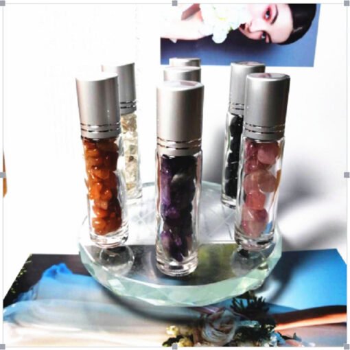 能量晶石收藏~天然半宝石走珠瓶 化妆品精油瓶 10种 碎石礼品：圖片 5