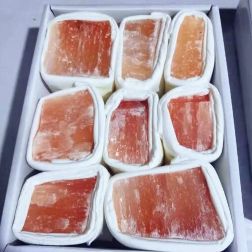 能量晶石收藏~天然黄石膏原石标 矿物标本 原石矿标盒销售：圖片 4