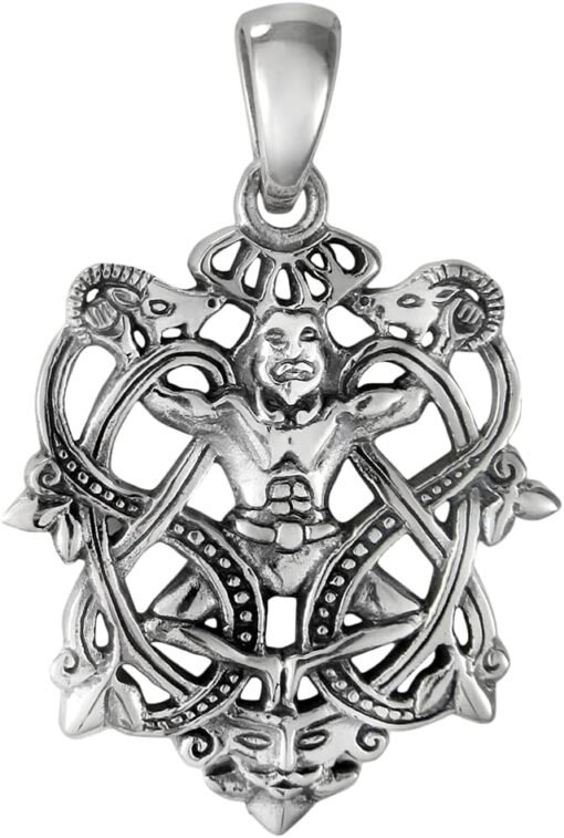 进口 纯银凯尔特神Cernunnos结吊坠：圖片 2
