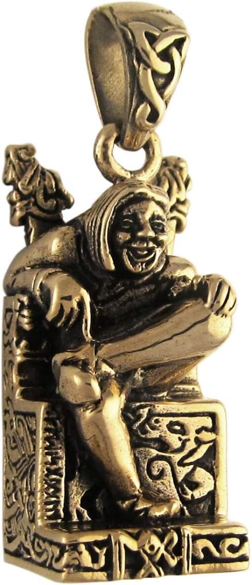 进口 青铜北欧维京Loki Trickster神吊坠：圖片 3
