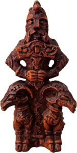 进口 Dryad Design北欧雷霆之神雷神雕像-木质饰面
