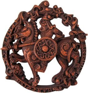 进口 Dryad Design Norse God Odin牌匾木质饰面棕色