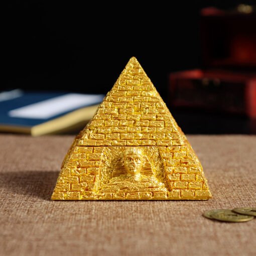 能量金字塔发生器风水镇宅转运许愿塔深海矿石金可搭寻龙尺摆件：圖片 4