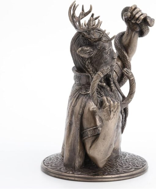 进口 Veronese Design 8 5/8 “Cernunnos野生树脂雕像的角之神半身青铜饰面：圖片 6