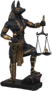 能量雕像系列~古埃及神阿努比斯Anubis与正义的天平雕像