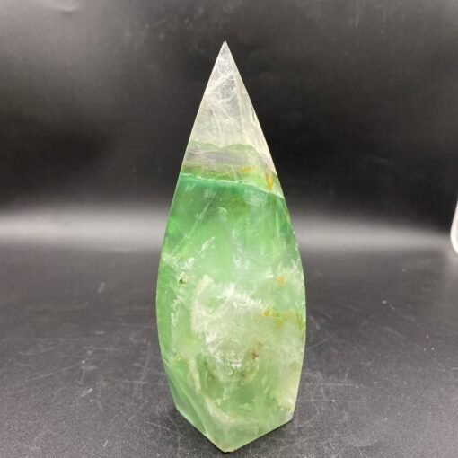 天然水晶摆件萤石火炬摆件小摆件桌面摆件手工雕刻件装饰摆件：圖片 4