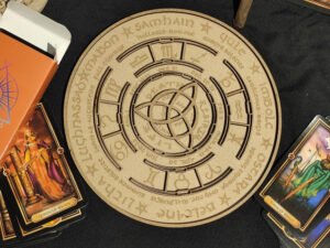 立体占星板 预测道具Astrology plate 木质圆板仪式用品