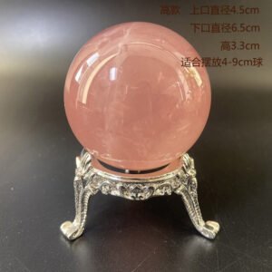 水晶球底座合金雕花球座球形摆件置物架收纳时尚创意办公桌装饰品