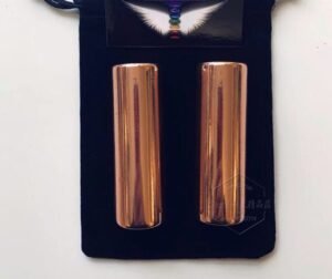 进口2根铜制调音棒实心铜制疗愈棒 增加能量流动平衡脉轮手工打造