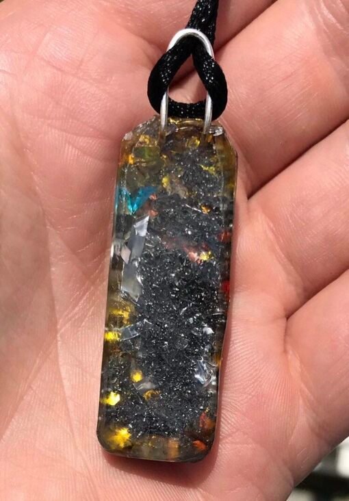 能量奥罡系列~进口适应力奥罡吊坠 海蓝宝石石榴石孔雀石多能量混合吊坠：圖片 2
