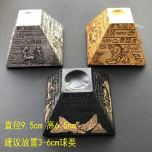 金字塔球座置物架树脂展示架摆件球形制品创意工艺品底座球形摆件