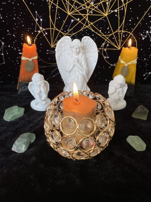 塔罗占卜系列~ 祈祷天使摆件 祭坛仪式 树脂天使工艺品装饰品：圖片 3