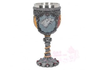 *进口中世纪酒杯 英文原版原装权力的游戏Sigil高脚杯 权利的游戏