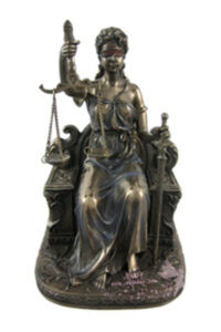 *美国进口正义女神贾斯蒂西亚铜像Justicia