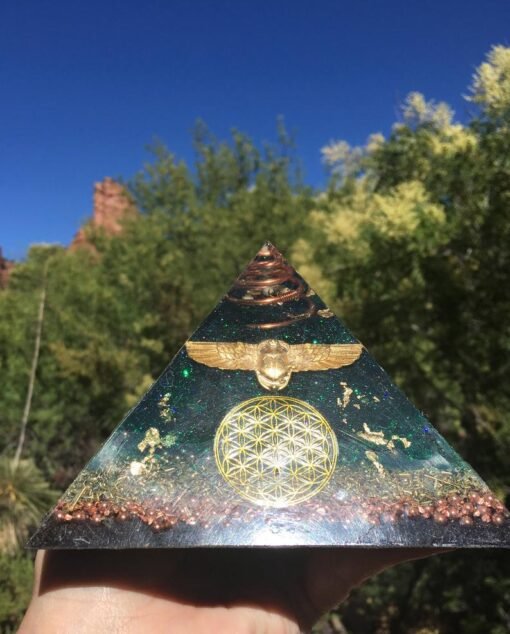 能量奥罡系列~全息Orgone 能量奥罡金字塔XL金字塔带特斯拉线圈