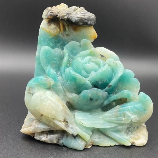 天然精品亚马逊手工雕刻件桌面摆件手工雕刻件装饰直供：圖片 2