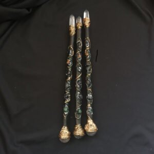 FHSJP WITCH魔法棒magic stick双头粉水晶新款式仪式道具Magic wand 魔法杖