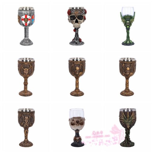 神秘学收藏~*进口中世纪魔法仪式酒杯 巫品圣杯 祭坛用品 收藏礼品杯北欧神话