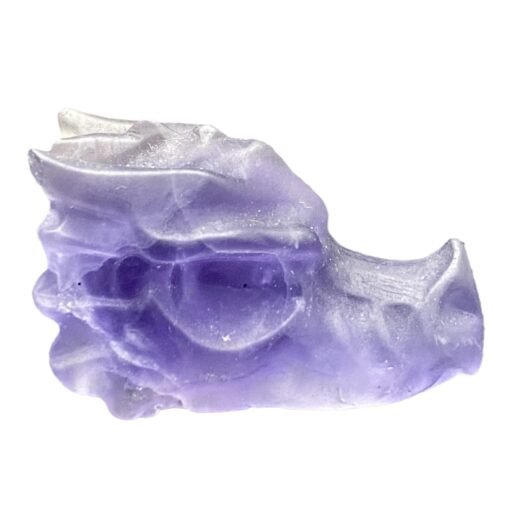 天然萤石狼头精品水晶手工雕刻件桌面摆件手工雕刻件装饰：圖片 4